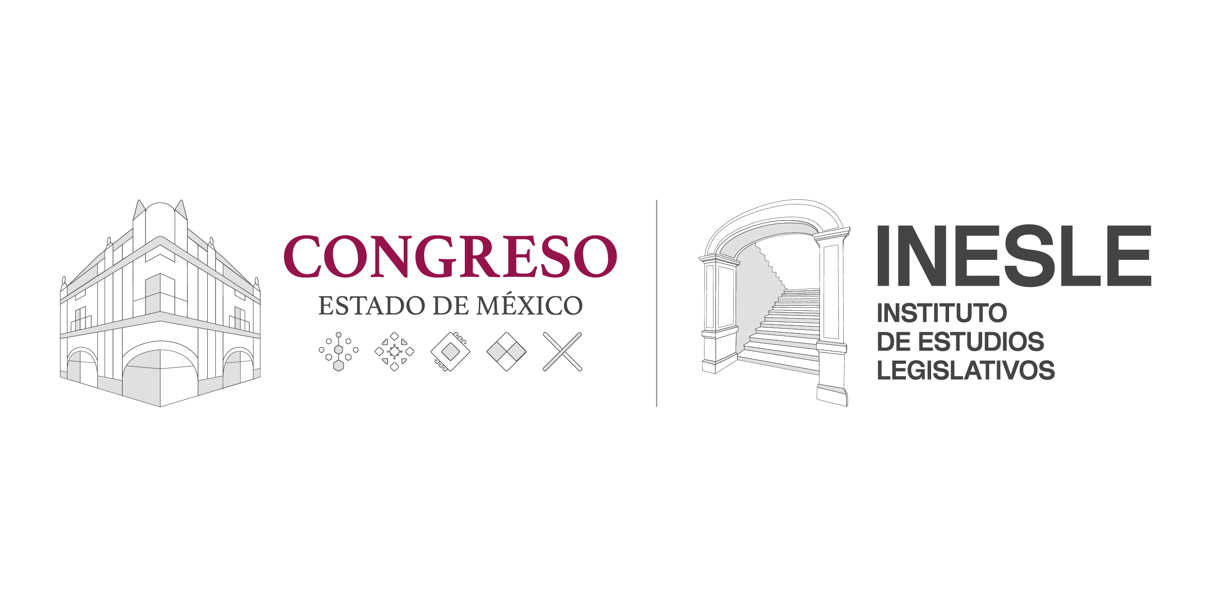Logo del Congreso del Estado en convivencia con el logo del INESLE